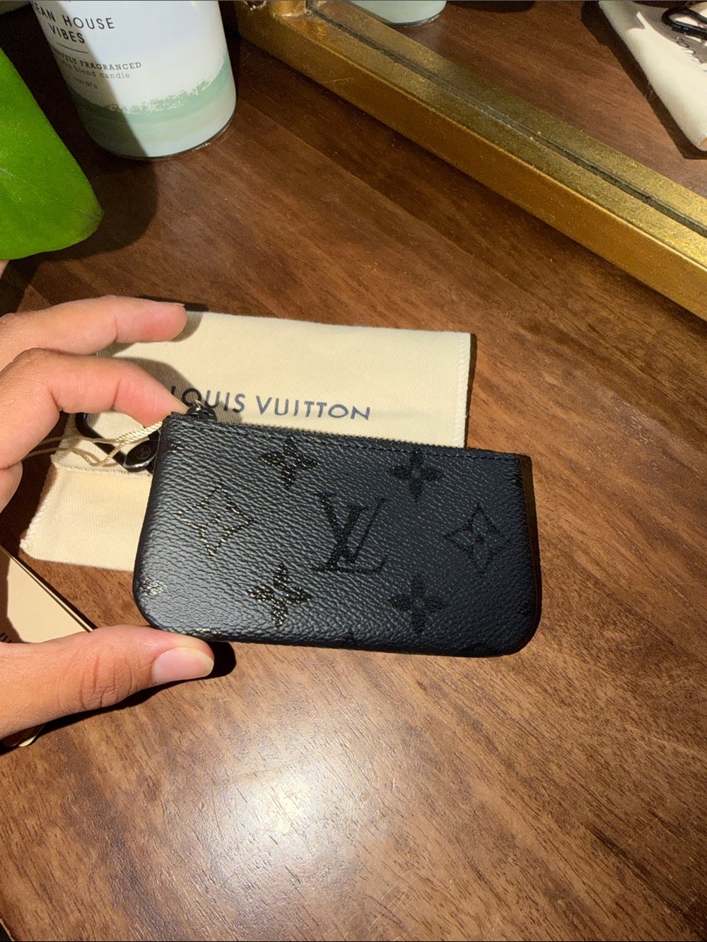 Louis Vuitton key pouch Monogram Midnight Black - Picture 5 of 8